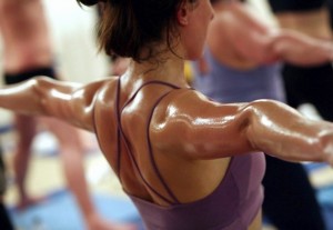 Students Practice Heated Yoga in DC