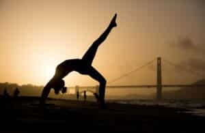 Yoga Pose on the Beach