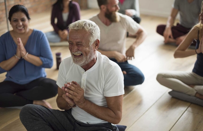 Laughing yoga